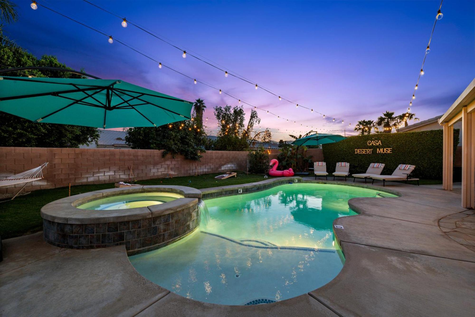 Casa Desert Muse With Heated Pool Spa Firepit Mini Golf And Games Indio Exterior foto